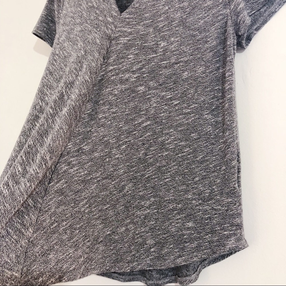 Juicy Couture V Neck Choker Tee Heather Gray - Picture 3 of 5